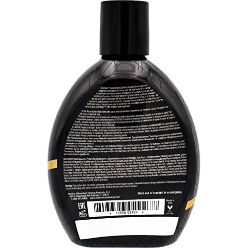 Millennium Tanning Solid Black Special Reserve 200X, Tanning Bed Lotion Brozing Lotion w/Tattoo Protector, 13.5 Ounces, 2-Pack