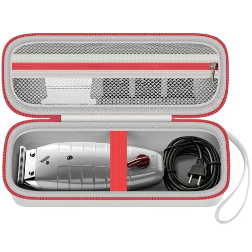 Travel Case for Andis Professional T-Outliner Beard & Hair Trimmer Fit Model GTO 04780/04710/04603/04775,Mens Hair Cutting Supplies Organizer Holder with Mesh Pocket for Accessories- Bag Only