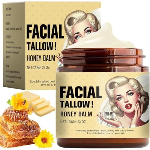 Cebo de Res para La Cara Original, Sebo de Res para La Cara, Crema de Cebo de Res para La Cara, Hidrataci?n y Alimentaci?n Profunda, Absorbente R?pido, Face Moisturizer Cream, 4.23oz/120g