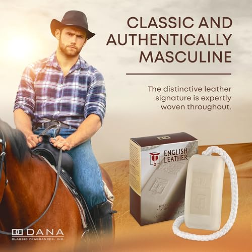 Dana English Leather Fragrance Soap On A Rope for Men