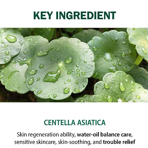 DEARBOO SKIN Balancing Centella Cica Zero Facial Emulsion 5.07 fl.oz(150ml) | AHA BHA PHA and Teatree | Soothing, Calming, Moisturizing for Sensitive Skin | Daily Korean Skincare