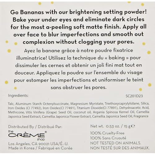 The Cr?me Shop | GO BANANAS! Banana Face Setting Powder