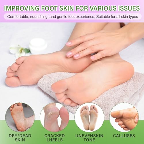 Foot Peeling 8Pcs£¦12Pcs Moisturizing Foot Mask, Exfoliator Peel Calluses Dead Skin Callus Remover, Hydrating Foot Masks for Dry Cracked Feet, Repair Rough Heels£¦Dry Skin for Baby Soft and Smooth Feet