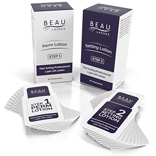 10 Sets Of Lash Lift Lotions For Professionals - For Perming, Curling and Lifting Eyelashes | Semi Permanent Salon Grade Supplies For Beauty Treatments | 10 Treatments