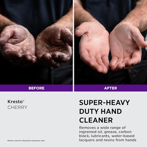 SC Johnson Professional Kresto Cherry, Super Heavy Duty Hand Cleaner, 1 Gallon Pump Bottle, for Professional Use Only