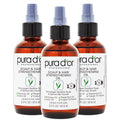 PURA D'OR Scalp & Hair Strengthening Oil (3.3oz x3 = 9.9oz) Supports Optimal Growth, Reduce Breakage, Nourish Roots for Healthier, Fuller, Thicker Hair - Rosemary, Castor & Peppermint Oil