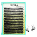 16Rows 50D Fluffier Cluster Lashes DIY Eye Lashes Extensions Wispy 320 Pcs Individual False Eyelashes Mixed 10-18mm Easy Grafting (50D-10-18MM MIX)