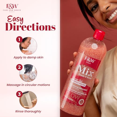 FAIR & WHITE MIX Exfoliating Shower Gel 940ml