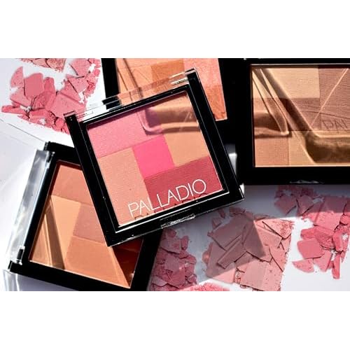 Palladio 2-In-1 Mosaic Powder Blush & Bronzer, Sun Kissed
