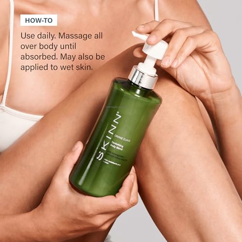 SKINN Natural Body Lotion, Ayurvedic Body Blend - Divine Elixir Revitalizing Natural Lotion for Dry Skin - Soothing, Cooling, & Moisturizing Ashwagandha Body Lotion for Wrinkles & Stretch Marks