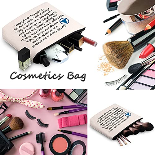 WCGXKO AA Gift NA Gift Addiction Recovery Sobriety Anniversary Zipper Pouch Makeup Bag for Step Sisters Sober Woman (got sober AA)