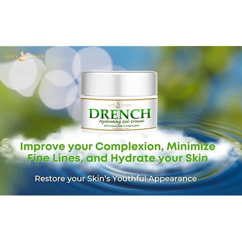 Script Essentials Suzy Cohen Drench Face Cream with Squalane & Aloe ? Lightweight, Fast-Absorbing, Fragrance-Free Face Cream 1.69 oz (50ml)