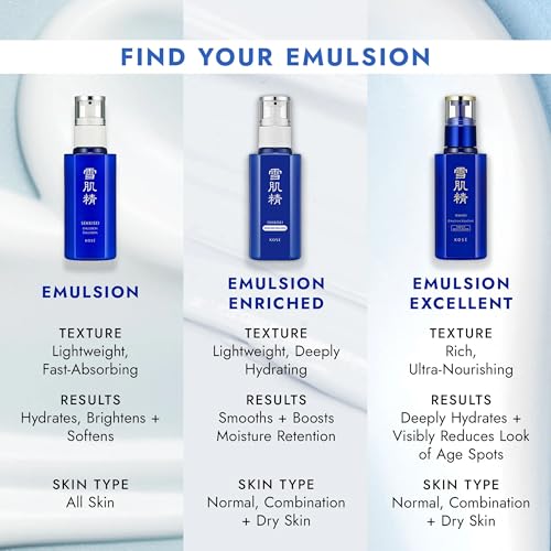 SEKKISEI Enriched Emulsion Hydrating Face Cream Serum, 4.7 Ounce
