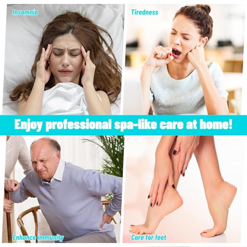 Pilipane Foot Bath Machine, Portable Ionic Detox Foot Bath Machine, Foot Cleanse Foot Detox Spa Machine for Home Use Spa Club Salon Travel