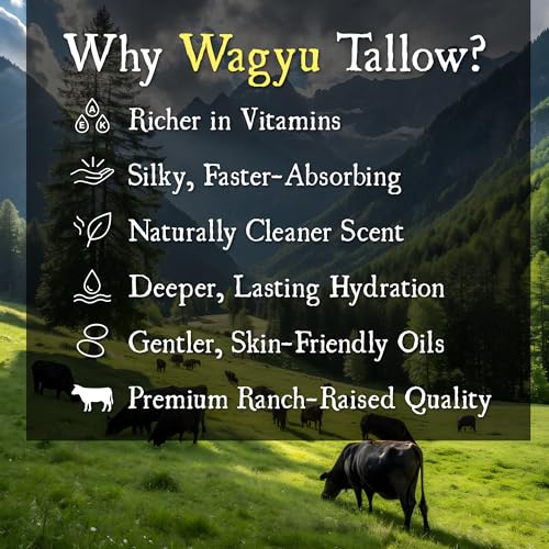 Bush Pilot Wagyu Beef Tallow Balm for Face, Body and Bush - Handmade in Alaska USA, Small Batch Moisturizer with Honey, Beeswax, Shea Butter - Non-Greasy, Fast Absorbing for Men & Women