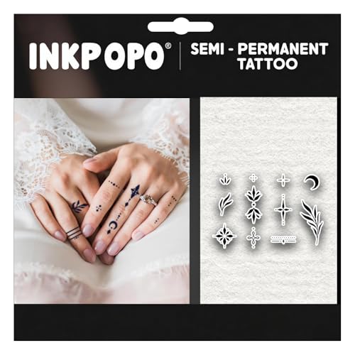 3 Sheets Semi-Permanent Tattoos for Adults | 7-15 Days Longwear | Waterproof & Realistic Finish | Adult Art Temporary Tattoos | Finger Tattoo Series 131