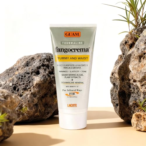 Guam Anti-Cellulite Cream for Belly ? Hot Skin Tightening Stomach Cream with Black Tourmaline ? Natural Cellulite & Tummy Firming Treatment (150 ML)