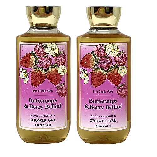 Bath & Body Works Buttercups & Berry Bellini 2 Pack Shower Gel Bundle