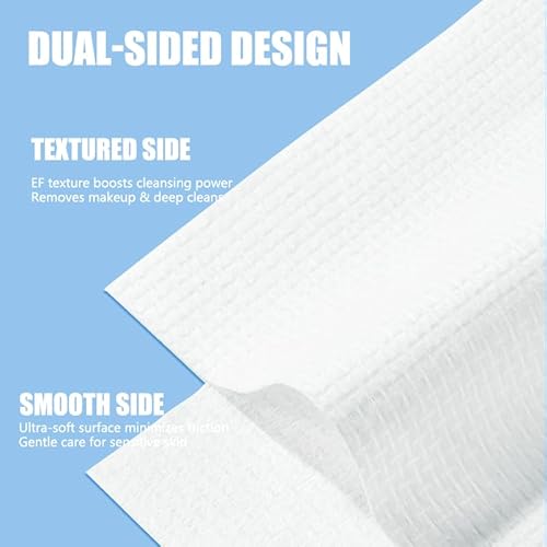 Disposable Face Towels 10"¡¿12" Makeup Remover and Clean Soft and Thick Dry Wipes Facial Tissue XL Towelettes 100 Count