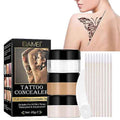 Tattoo Cover Up Makeup Waterproof - 2 Colors Adjustable Tattoo Concealer for Tattoos, Scars, Spots & Vitiligo - Sweatproof Cover Up Concealer for All Skin Tones