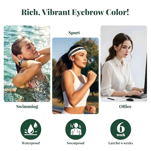 Lash & Brow Color Kit with Olive Oil ? Safe, Long-Lasting Coloring for Natural Fuller Brows & Lashes, Gentle on Skin, Easy DIY Salon-Quality Results at Home (Black)