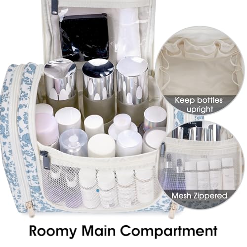 Narwey Hanging Toiletry Bag for Women Travel Makeup Bag Organizer Toiletries Bag for Cosmetics Essentials Accessories