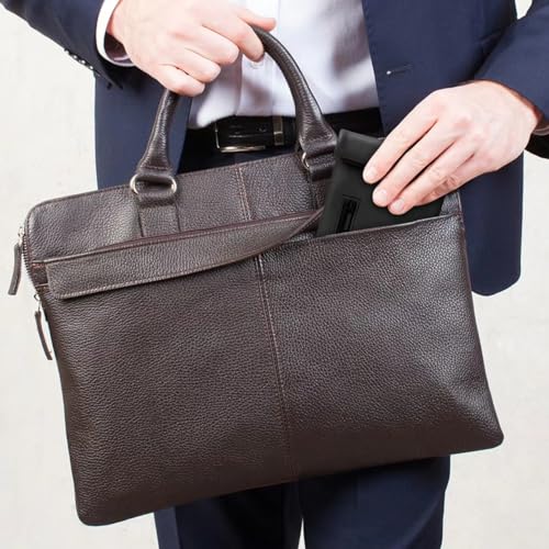 Pocket Size Storage Bag with 3 PCS Accessories, PU Leather Small Pouch and Great Gift for Women, Portable Pocket Case for Home and Travel (Black)