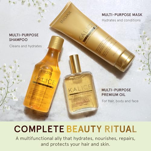 INOAR Kalice Multifunctional Hair Mask with Botanical Oil Blend for Deep Conditioning, 8.45 Fl Oz
