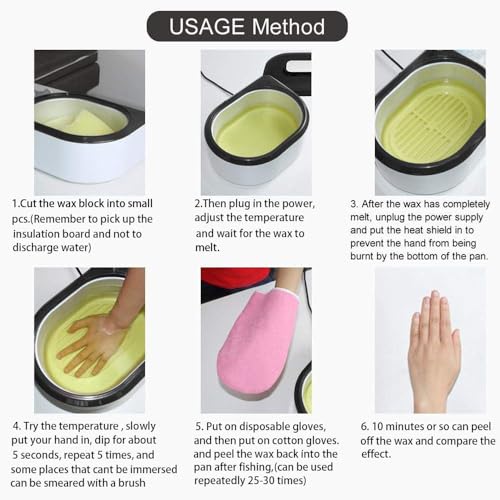 Paraffin Wax Machine for Hand and Feet£¬Touchscreen Paraffin Wax Warmer with 1.98lb Wax Moisturizing Paraffin Spa Wax Bath Kit, Large Capacity at Home for Smooth and Soft Skin