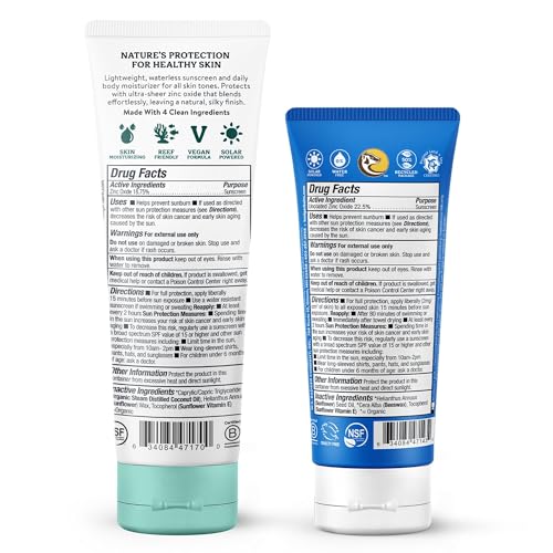 Badger Sport & Daily Sunscreen Bundle - SPF 40 Sport Mineral Sunscreen, SPF 30 Daily Mineral Sunscreen, Reef-Friendly Sunscreen with Zinc Oxide