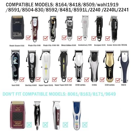 Replacement 4V Charger for Wahl Magic Clip Senior Sterling-4 Designer 100th Aniversary Metal Edition Cordless Clipper, Professional Charger Cord for Wahl 8164 Finale Shaver Trimmer