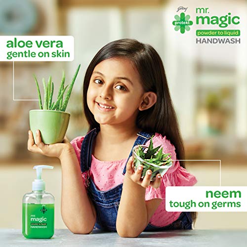 Handwash Refill Mr Magic Powder to Liquid Hand wash Refill Pack with Neem and Aloevera