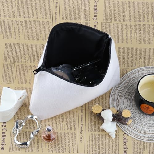 Clear Hard Shell Zipper Case, Clear Zipper Pouches for Travel, Toiletries, Makeup, Electronics & Pencils£¨5Pcs, Small£©