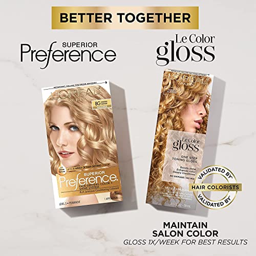 L¡¯Oreal ParisSuperior Preference Rich Luminous Conditioning Colorant, Level 3 Permanent, Dark Blonde/Natural 7 (Pack of 3)