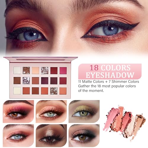 Makeup Set for Women, Makeup Full Kit for Beginners & Professionals, Travel Makeup Kit for Teens & Adults, Make up Set for Girls, Eyeshadow Palette, Lip Gloss, Face Make up