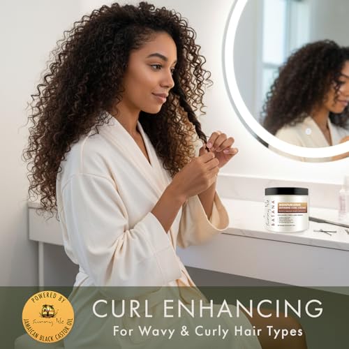 Sunny Isle Batana Moisturizing Curl Cream - Biotin, Jamaican Black Castor Oil, Frizz Control - 16oz