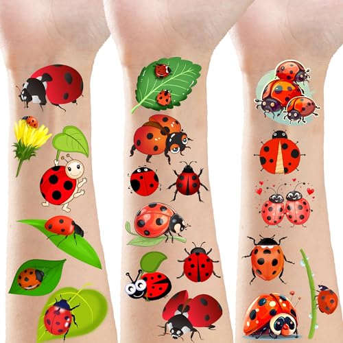 340 Ladybug Temporary Tattoos Stickers Birthday Party Favors Decorations Tattoo