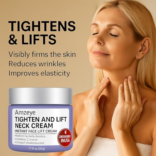 Tighten and Lift Neck Cream, Instant Face Lift Cream, 1.7 fl oz, Firming Fine lines, Loose & Sagging On Face, Decollete & Other Skin Areas
