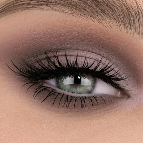 Matte Eyeshadow Palette, All Matte Cool-Toned Eye Shadows Pallet-Natural Soft Eye Makeup Compact Ultra-Pigmented Blendable Long Lasting Silkly Cream Texture Neutral Eyeshadow for Older Women