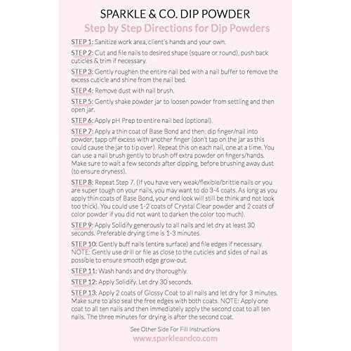 Sparkle & Co. Dip Powder dp.44 Toga Party (Regular Gold Flake With Clear Base)