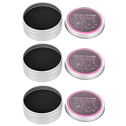 3Pcs/Set Makeup Brushes Cleaner Sponge Dry Brushes Cleaner Eye Shadow or Blush Color Removal Sponge Tool