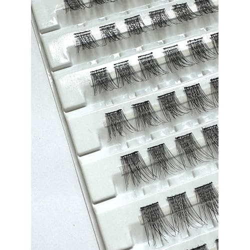 Natural DIY Lash Clusters - 108 Pcs Individual Lashes, Wispy Extension Kit, C Curl Mixed Soft PBT Fiber (P1 Natural Style)