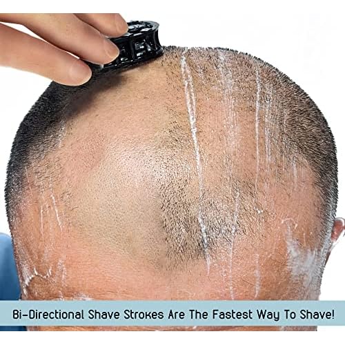 Premium Omnishaver with Cartridge Kit - The Fastest Way to Shave Head, Legs, Arms, Body|an Alternative to Disposable Shaving Razors Self Cleans & Strops During Use with Durable Blade|Bald Head Shaver