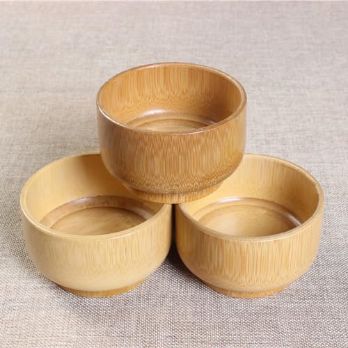 SUPVOX Men S Bamboo Shaving Soap Bowl Large Deep Shaving Mug with Smooth Polished Surface Eco-Friendly Shave Cup for Wet