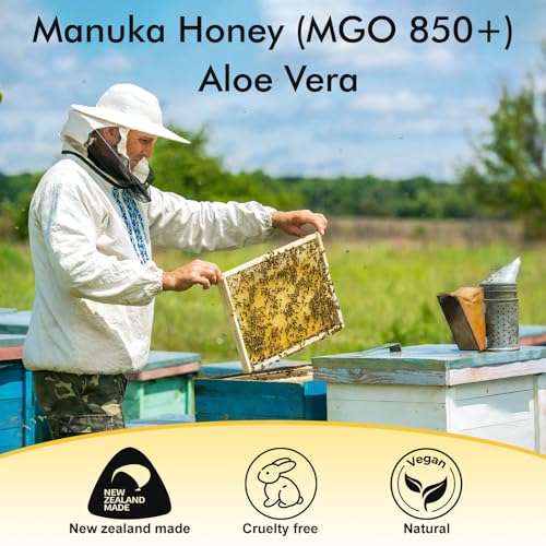Manuka Honey for Wounds, Speed up Healing for Cuts, Surgical Wounds, Scars, Foot Ulcers, Infection, Burns, Non-Sticky, No Crystallization, Easy to Apply, 3.88 oz