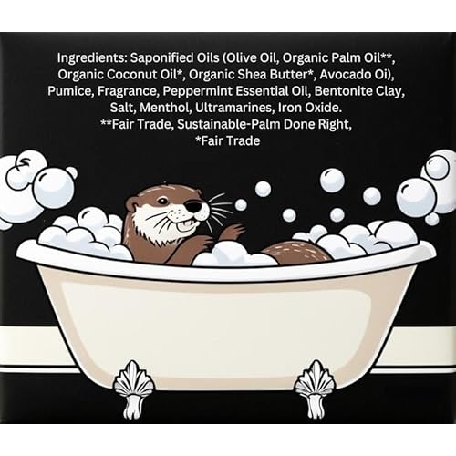 Big Bool Men's All Natural Bar Soap - Ocean Oasis, USA Made, Cold processed bar soap, 4.5oz