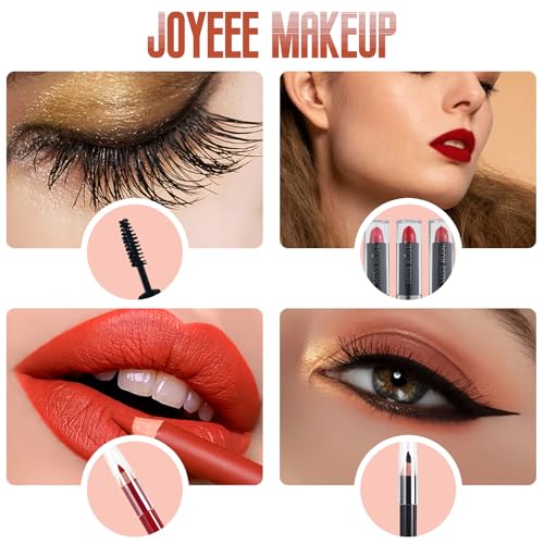 All-in-One Makeup Gift Set Carry All Makeup Kit Women Full Kit With Makeup Bag Concealer Lipgloss Lipstick Blush Foundation Face Powder Eyeshadow Palette Cosmetic Palette #8