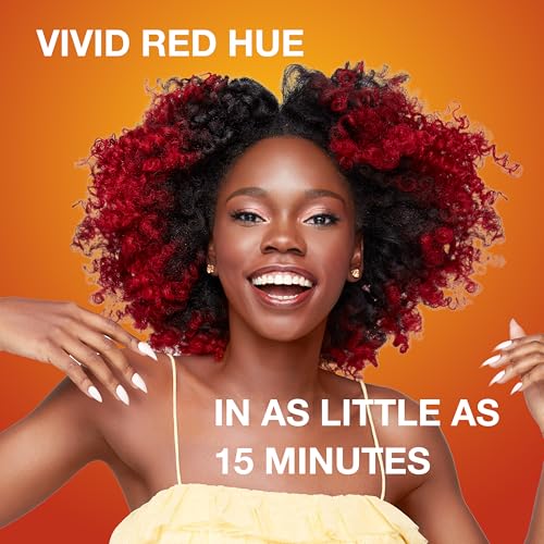 Creme of Nature Pure Honey Hydrating Color Boost Semi-Permanent Fire Red Hair Dye, 3 fl oz (Pack of 2)