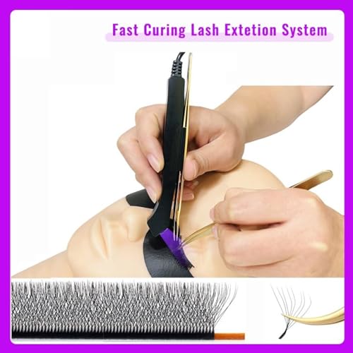 Beauty Lamp for Eyelash Extensions, 395-400nm LED Eyelash Lamp, LED Gel Curing Lash Light Lamp, LED Foot Pedal Gel Curing Lash Light Lamp for Lash Artists
