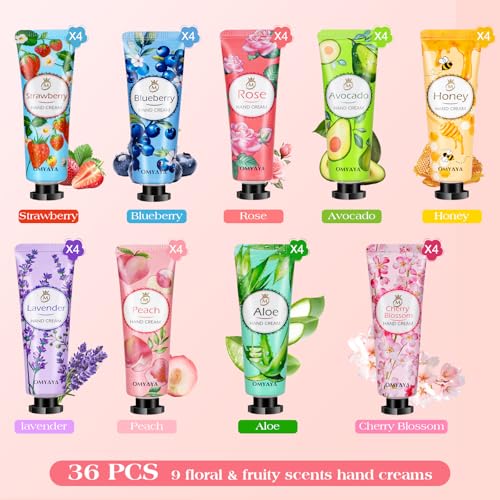 120 Pack Bulk Gifts For Women,Christmas Stocking Stuffers Gifts Set for Coworker,Mini Hand Cream Bulk, Lip Balm Set,Travel Size Hand Lotion,Thank You Gifts for Coworkers